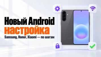 Как настроить новый Android-смартфон: Samsung, Honor, Xiaomi