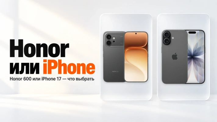 Honor или iPhone: что лучше — Honor 600 или iPhone 17